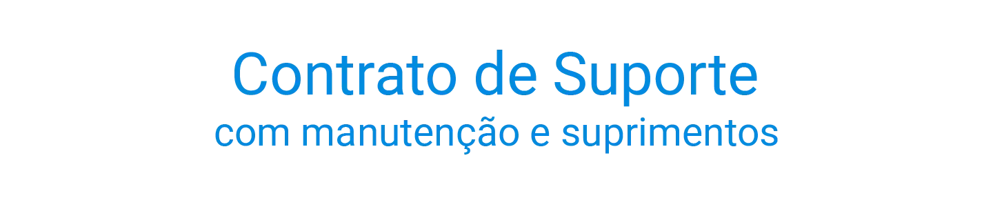 serviços Contrato de suporte com manutenção e suprimentos
