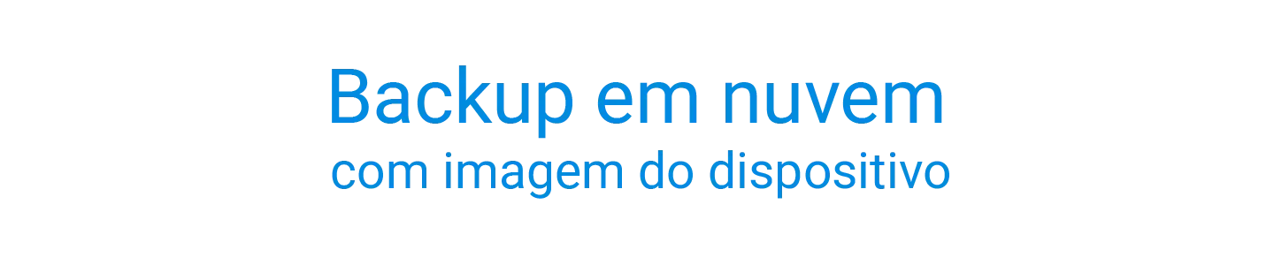backup em nuvem com imagem do dispositivo